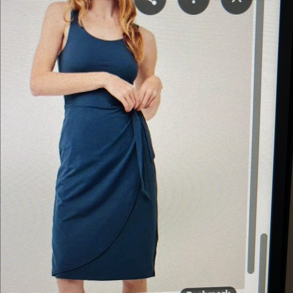 Pact Soire Black Sheath Midi Dress with Tie Front wrap